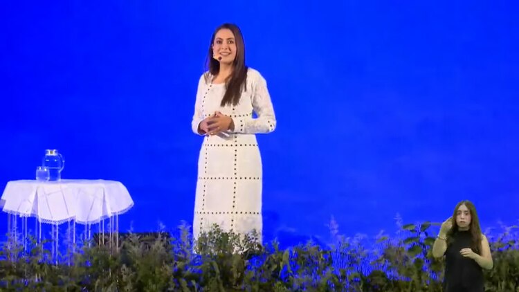 Tere Jiménez da mensaje por su Cuarto Informe de Gobierno.