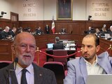 A la izquierda, el ministro Alcantara Carranca.