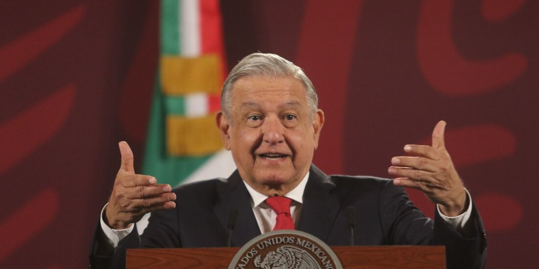 AMLO ofreció este martes conferencia desde Palacio Nacional.