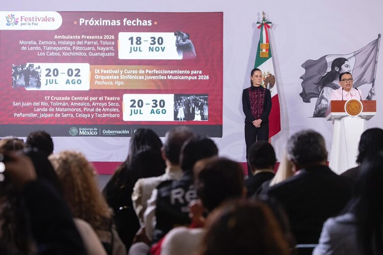 La secretaria de Gobernación, Rosa Icela Rodríguez, presentó los avances de la estrategia de Atención a las Causas, que suma 7.3 millones de servicios y trámites brindados en comunidades prioritarias.