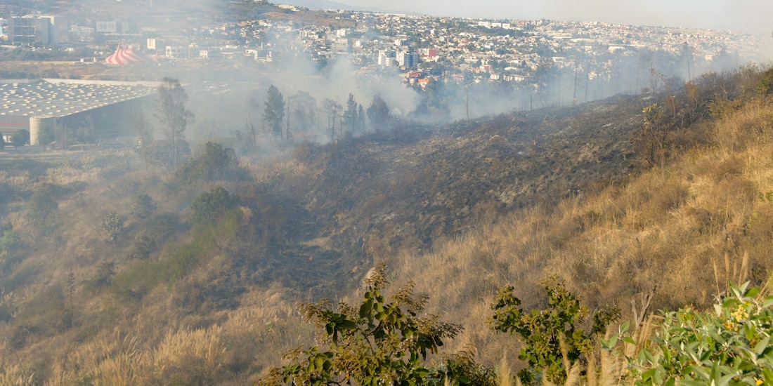 Incendio en Atizapán, Estado de México.