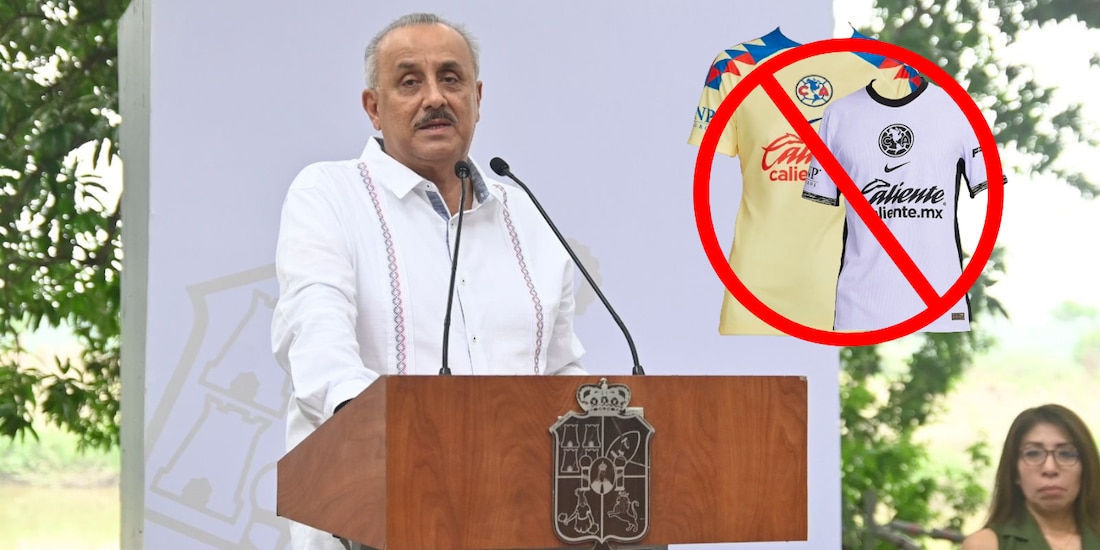 Manuel Merino, gobernador de Tabasco, condenó el uso de las playeras del América.