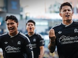 Brian Rodríguez celebrando su gol ante el Portland Timbers.