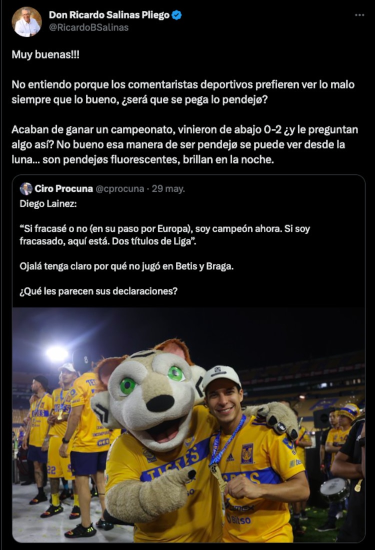 Respuesta Ricardo Salinas Pliego