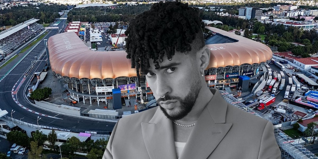 Bad Bunny se presenta en el Estadio GNP Seguros.