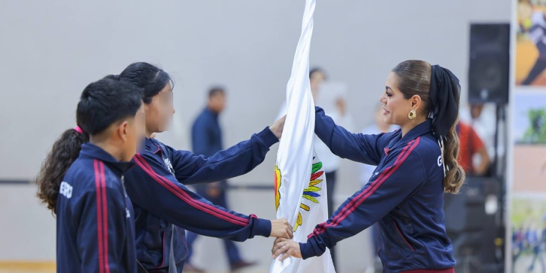 Evelyn Salgado abandera a delegación de Guerrero rumbo a la Olimpiada Nacional CONADE 2026.