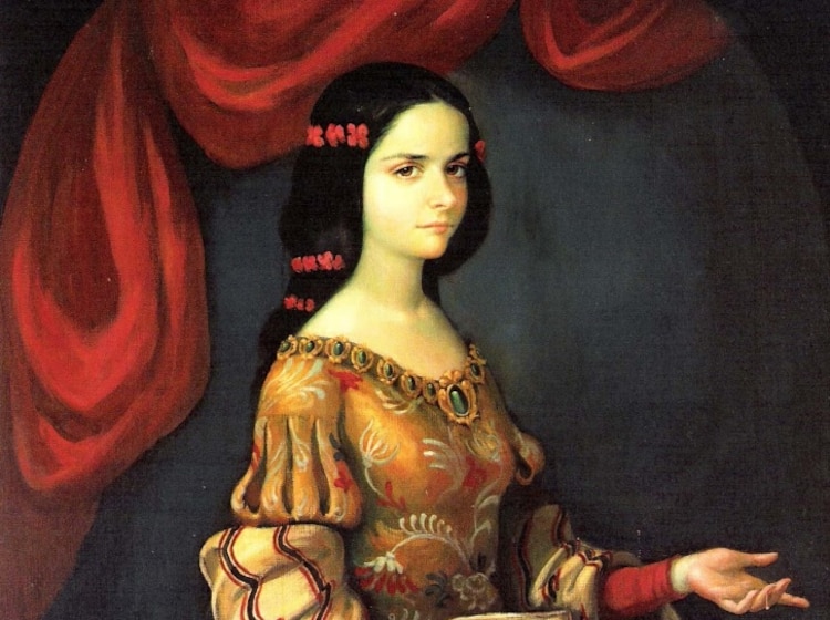 Juana Inés de Asbaje y Ramírez de Santillana.