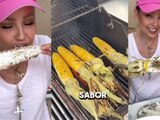 Critican a Thalía por ponerle cilantro a los elotes: 'eres una vergüeza para México'