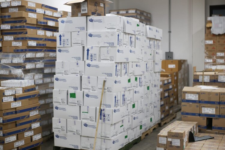 El Hangar 5 de la Sedena cuenta con una capacidad de 250 toneladas de insumos.