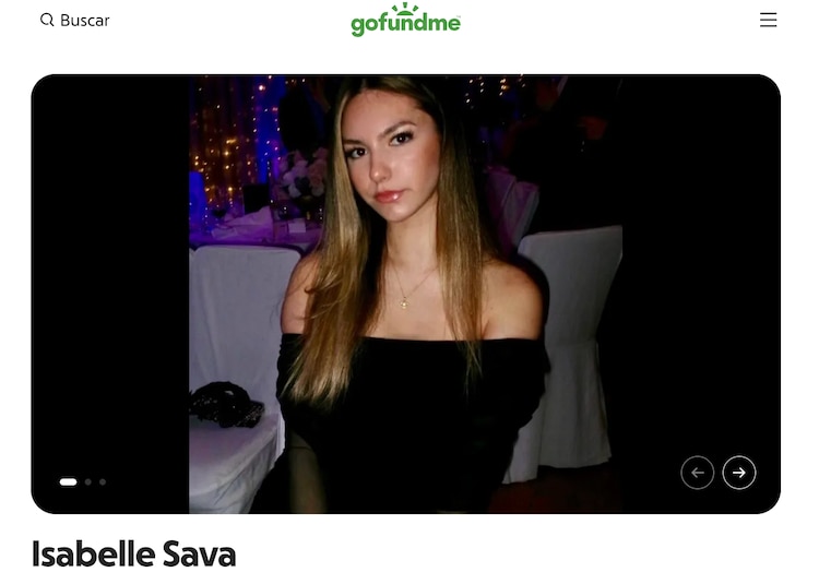 Recaudación de fondos para el funeral de Isabelle Sava