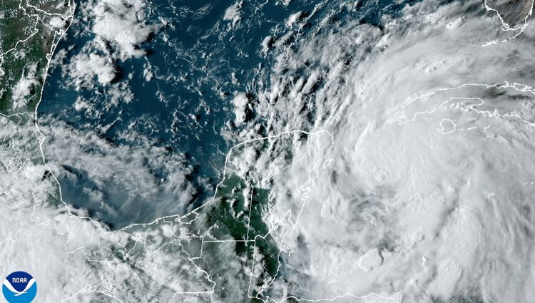 Así luce la tormenta tropical "Helene" este 24 de septiembre.