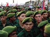Fuerzas Armadas Revolucionarias de Cuba protestan contra políticas de EU, el 22 de mayo.