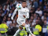 Kylian Mbappé en el duelo Real Madrid vs Real Oviedo en LaLiga
