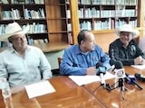 Al centro de la imagen el diputado Martín Palacios.