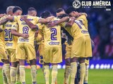 Los futbolistas del América previo a uno de sus juegos en el Torneo Apertura 2022 de la Liga MX.