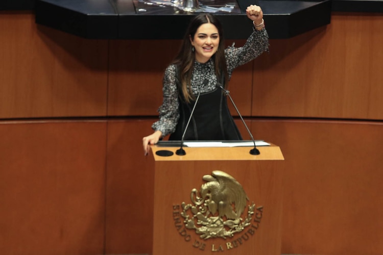 La senadora Andrea Chávez, en una fotografía ilustrativa.