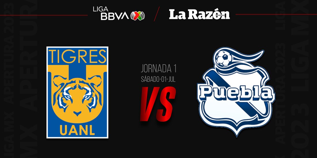 Tigres recibe a Puebla en la Jornada 1 del Torneo Apertura 2023 de la Liga MX