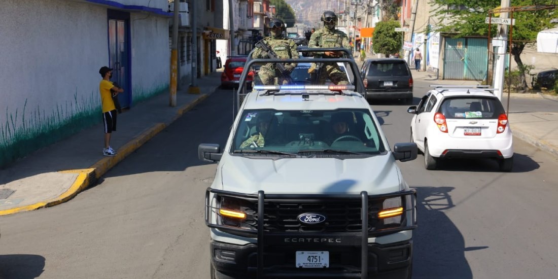 Navidad, segura con despliegue masivo de elementos de seguridad en Ecatepec.