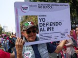 En FOTOS, así se desarrolló la marcha en favor del INE este domingo en la CDMX.