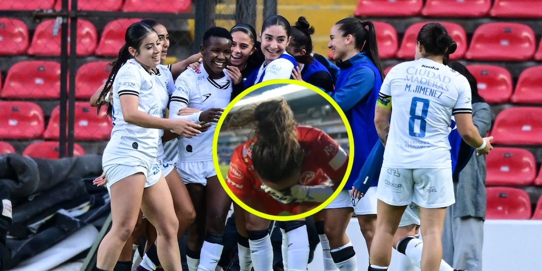 Marta Alemany, portera del Querétaro, lloró tras atajar el penalti con el que Gallos Femenil logró su primer triunfo en el Clausura 2026.