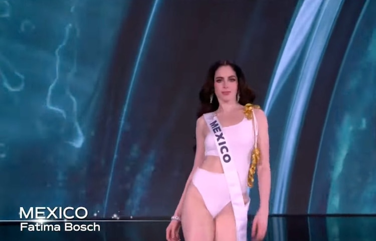 Fátima Bosch en traje de baño en Miss Universo 2'25