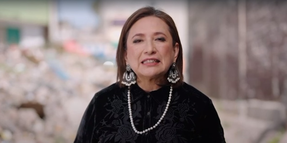 Xóchitl Gálvez, quien busca ser la primera presidenta de México.