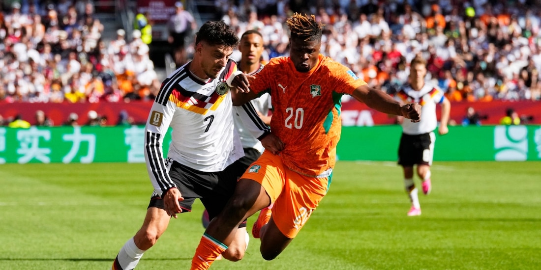 Una acción del Alemania vs Costa de Marfil de la Copa del Mundo 2026