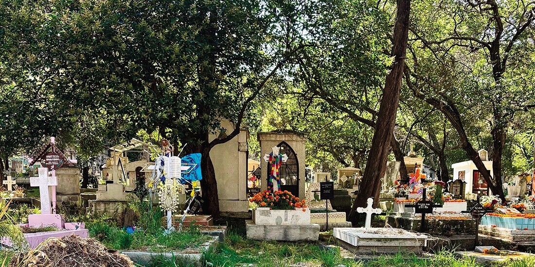 Vista de una zona del Panteón Civil de Dolores, el pasado martes.
