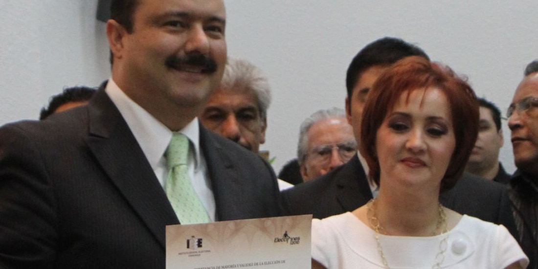 Cesar Duarte y Bertha Olga Gómez Fong