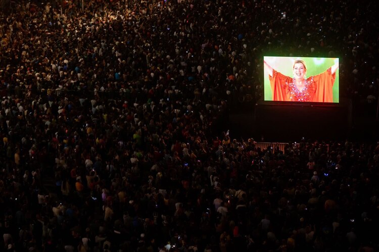Capitalinos disfrutaron del evento aun en calles aledañas.