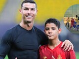 Cristiano Ronaldo Jr. marca un golazo al estilo de su padre