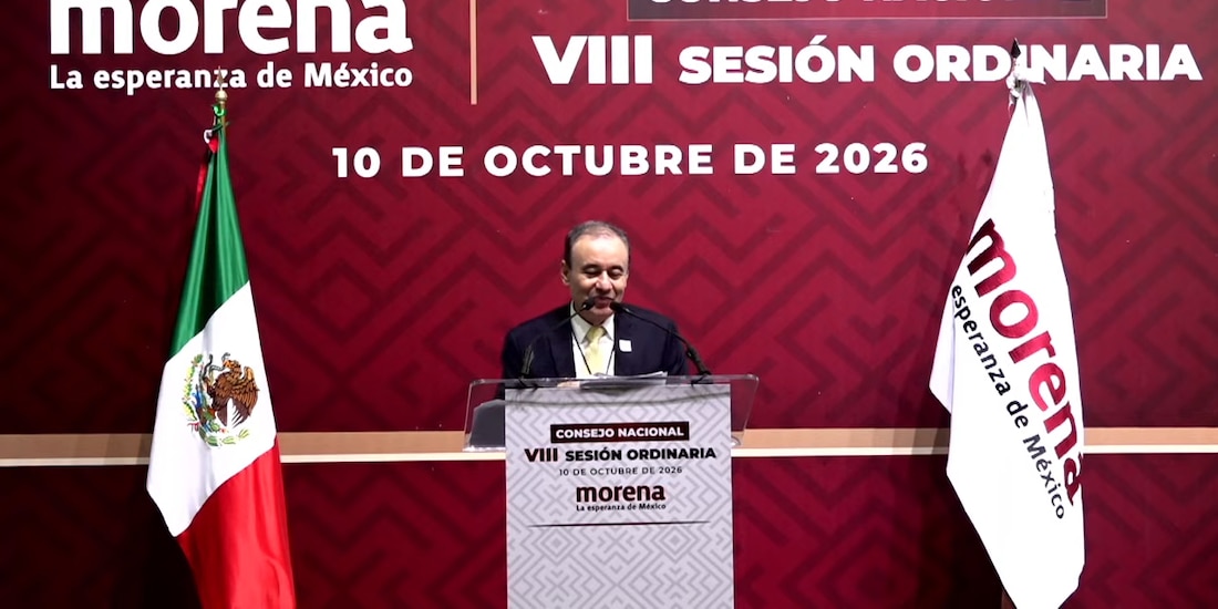 Alfonso Durazo inauguró la octava sesión del Consejo Nacional de Morena.