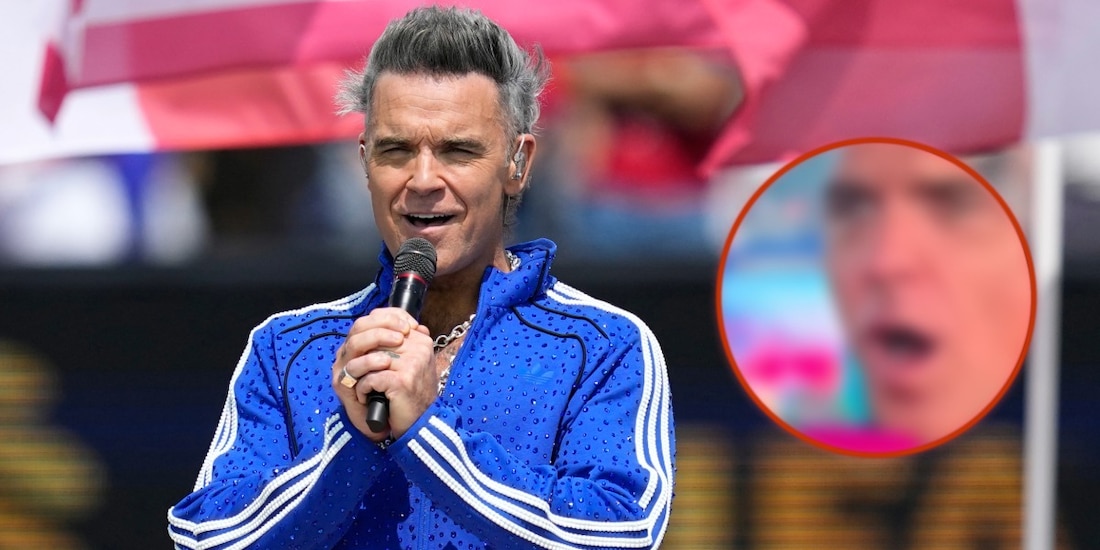 Robbie Williams aclara VIDEO donde se le cae una sustancia blanca