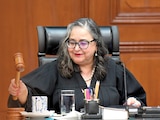 La presidenta de la Suprema Corte, Norma Piña, en sesión del pasado jueves.