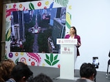 La Jefa de Gobierno, Clara Brugada, en conferencia de prensa el 6 de julio de 2026.