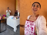 Gomita vende hot dogs en la iglesia