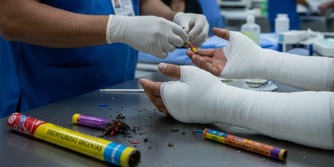 Emergencias por quemaduras se disparan en temporada navideña