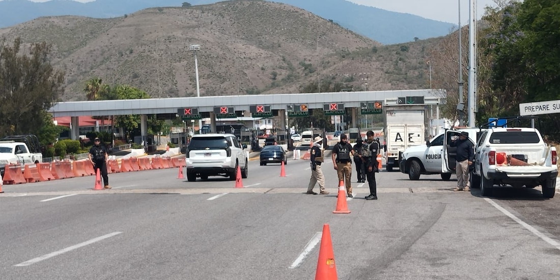 Cuerpos de seguridad estatal en operaciones.