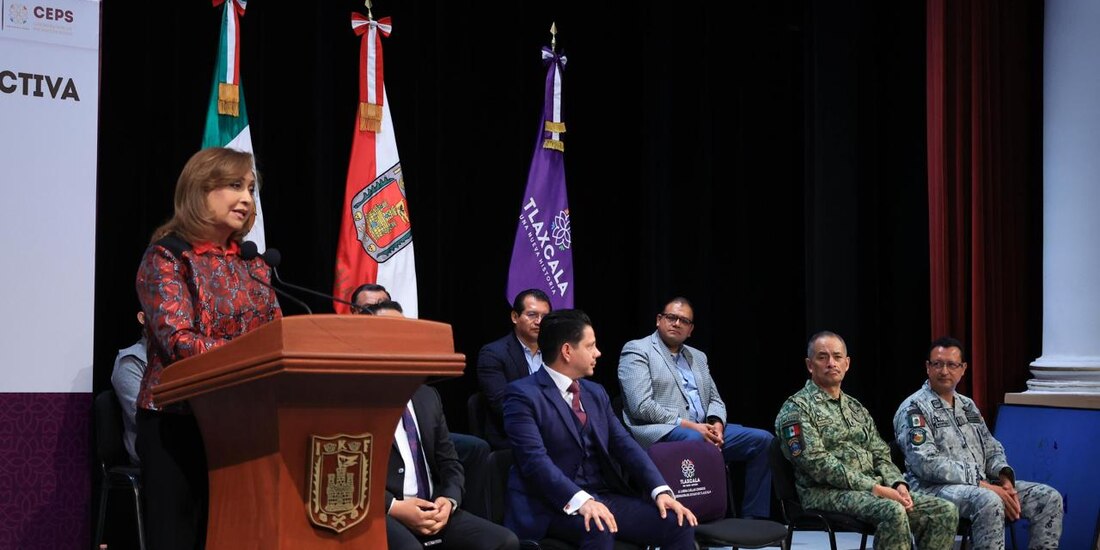 La gobernadora Lorena Cuéllar destacó que Tlaxcala preserva una tendencia a la baja en la comisión de delitos.