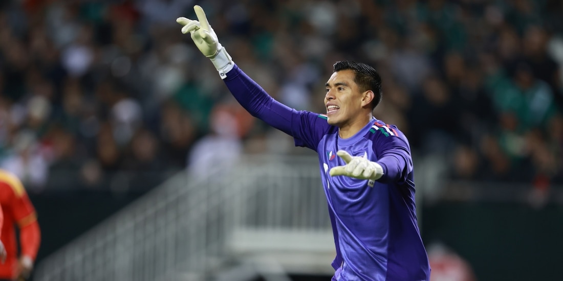 Tala Rangel en un partido con la Selección Mexicana