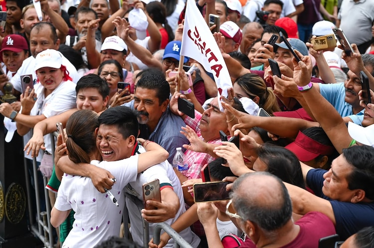 Presidenta Claudia Sheinbaum Pardo en Nuevo León, durante su gira nacional.