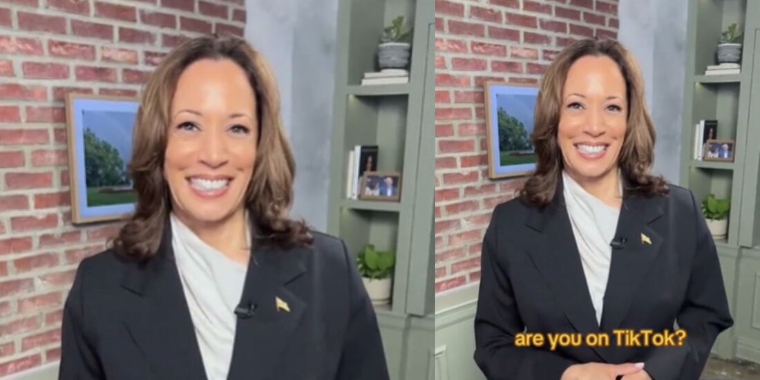 Kamala Harris se une a TikTok previo al inicio de su campaña eeñctoral.