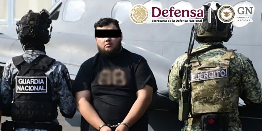 La Secretaría de la Defensa Nacional detuvo en flagrancia a Axel Alfredo "N", segundo al mando de "Los Ciclones".
