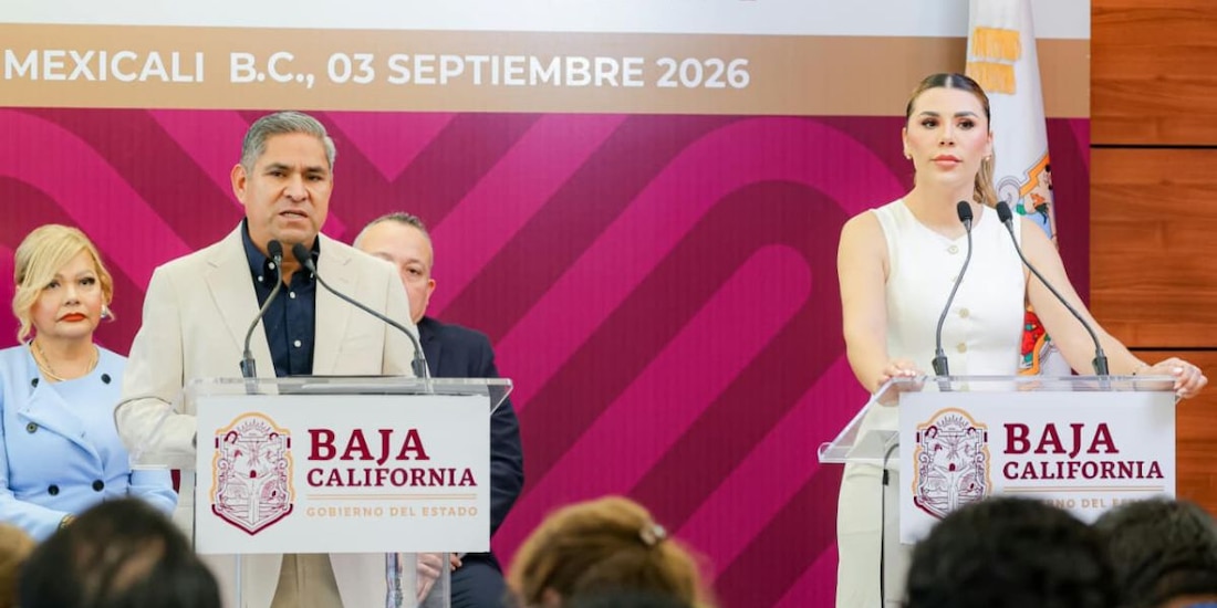 La gobernadora del estado, Marina del Pilar, presentó el balance de las obras estratégicas realizadas en coordinación con autoridades federales.