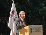 El Presidente de México en conferencia desde el Colegio de México.