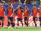 JUGADORES de La Roja tras un gol ante Arabia Saudita, el pasado 21 de junio.