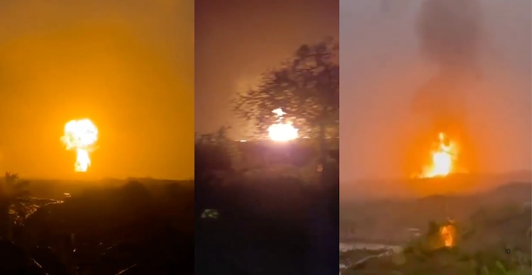 Erupción de volcán de lodo en Colombia