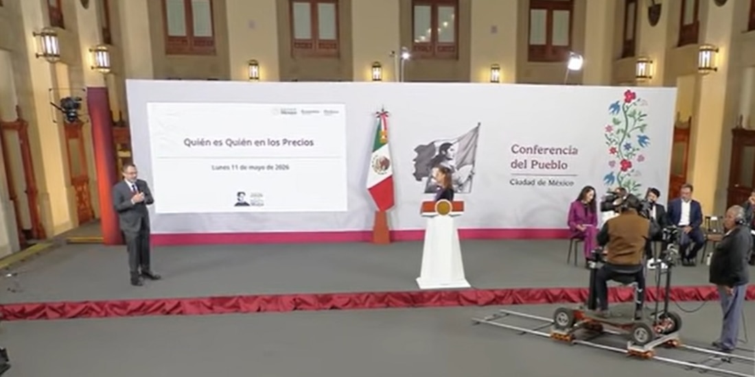 Iván Escalante, titular de la Profeco, este lunes en Palacio Nacional.