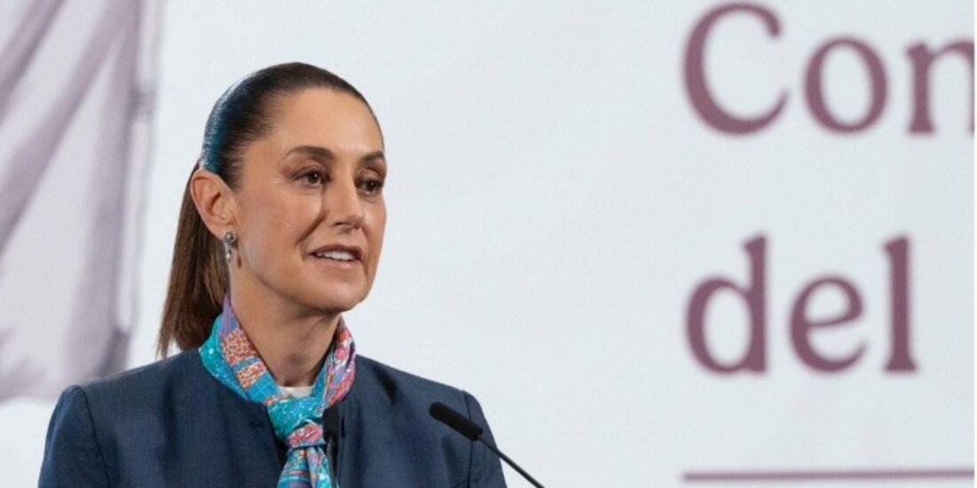La Presidenta Claudia Sheinbaum en Palacio Nacional.