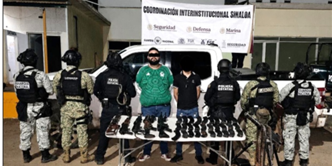 Detenido Adrián "N", alias "El 20", identificado como presunto jefe regional del Cártel de Sinaloa.